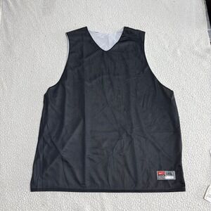 Nike Jersey Mens 3XL Black White Reversible Mesh Tank Top Swoosh Basketball Team